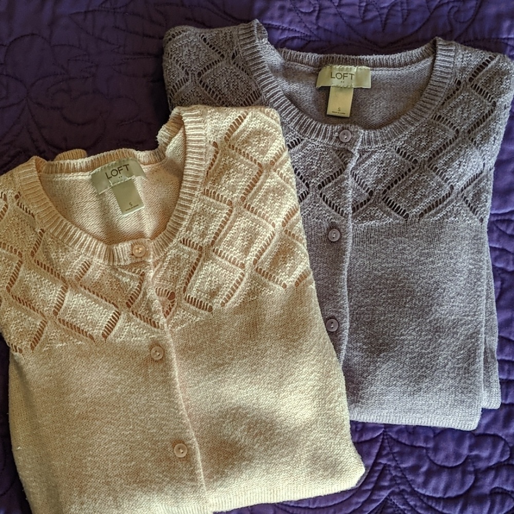 LOFT Bundle of two cardigans